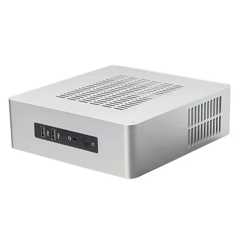 

Industrial Control TA65 Mini-ITX HTPC Case Easy to Use PC Case ITX Computer Case with USB3.0 for Office Home Attachments