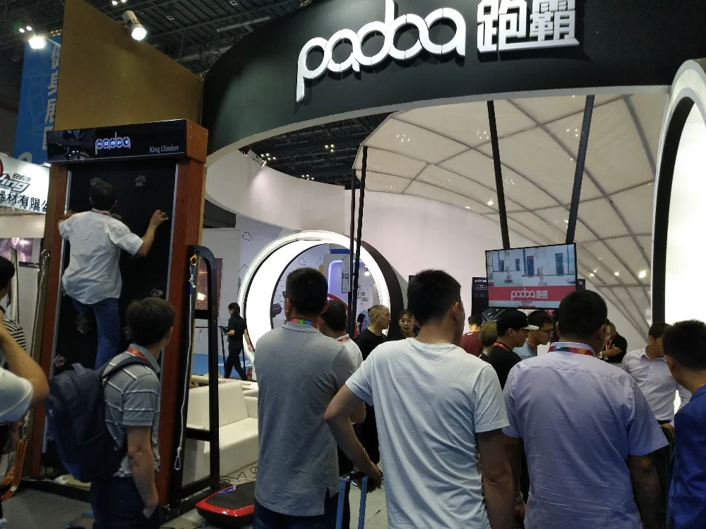 PAOBA HOT SALE New design indoor electric portable rock climbing machine, climbing treadwall, endless climbing wall best deal