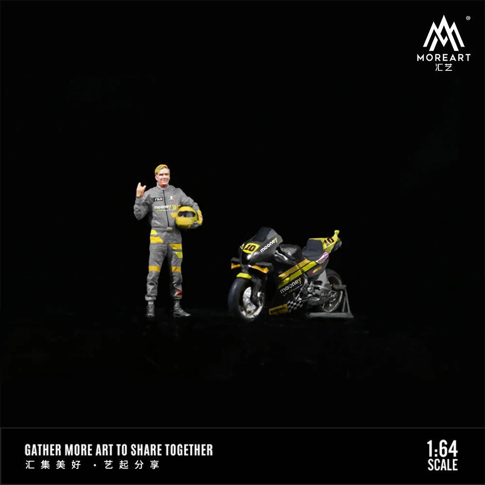 MoreArt&TimeMicro 1:64 Evento MOTOGP no Conjunto de 10 figuras de arte com leite