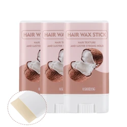 Hair Wax Stick For Wigs Hair Styling Hair Frizz Fixed Fluffy Gel Hair Wax Women/Men/Children Coconut Flavour Non-Greasy Style