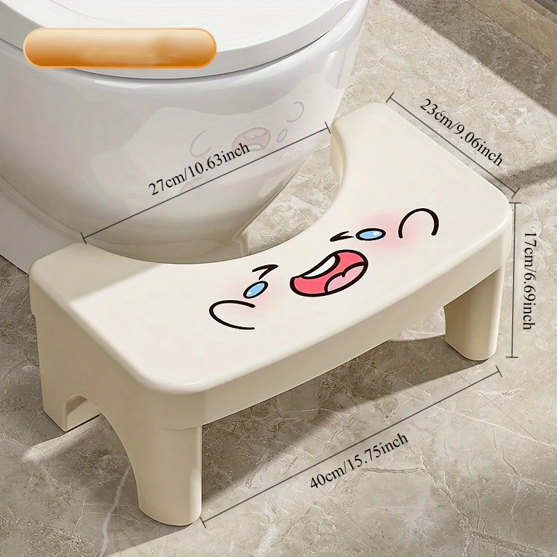 

Складной пластиковый табурет для ванной комнаты (1 шт.) - портативная и прочная подставка для ног у унитаза с регулируемой высотой