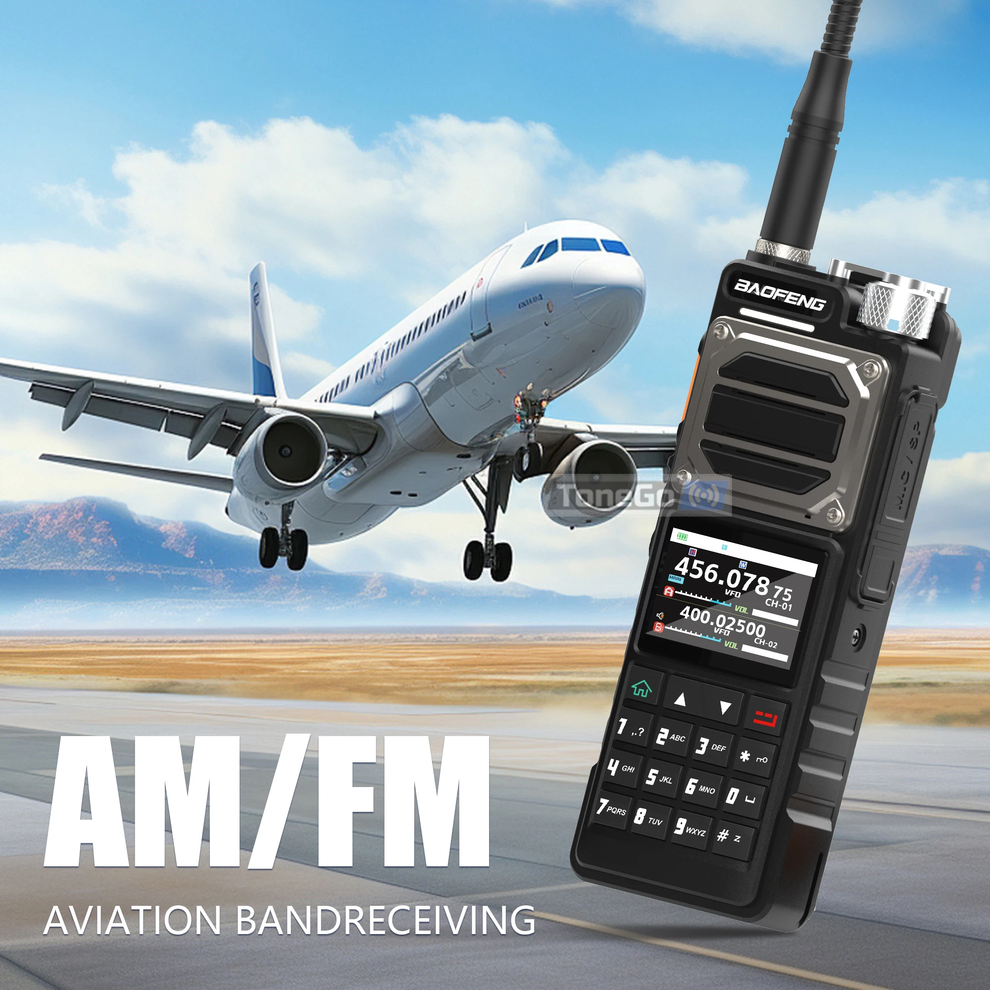 BAOFENG UV-25 PRO GPS Multi Band Walkie Talkie 1000CH AM Type-C Charger Long Range Fall Alarm Wireless Copy Frequency Ham Radio