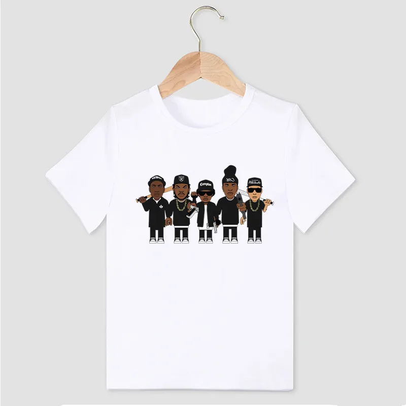 Hot Sale Kids T shirt NWA Straight Outta Compton Print Fashion T-shirt For Boys Summer Children Tops Casual Baby Girls Clothes