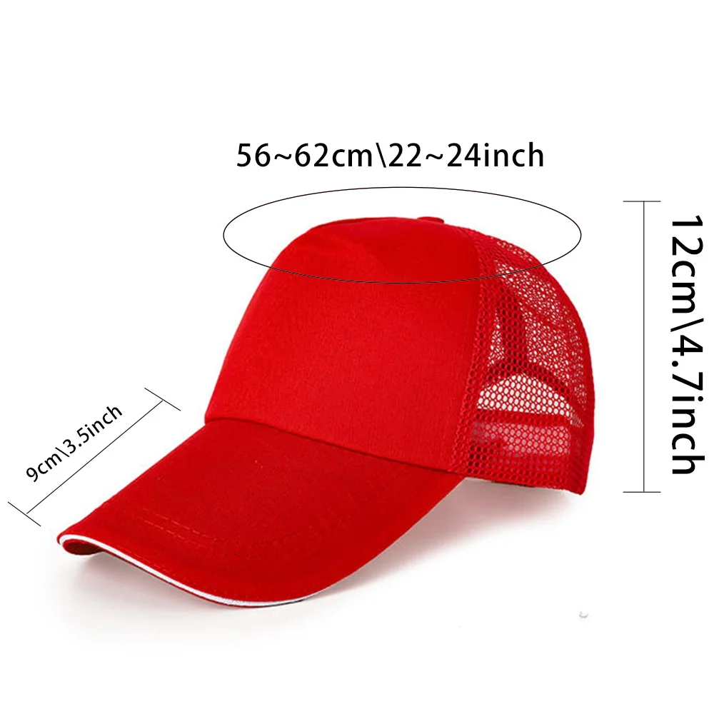 Fashion Black Letter Red Baseball Caps Men Women Snapback Hip Hop Hat Summer Breathable Mesh Sun Gorras Unisex Streetwear Bone