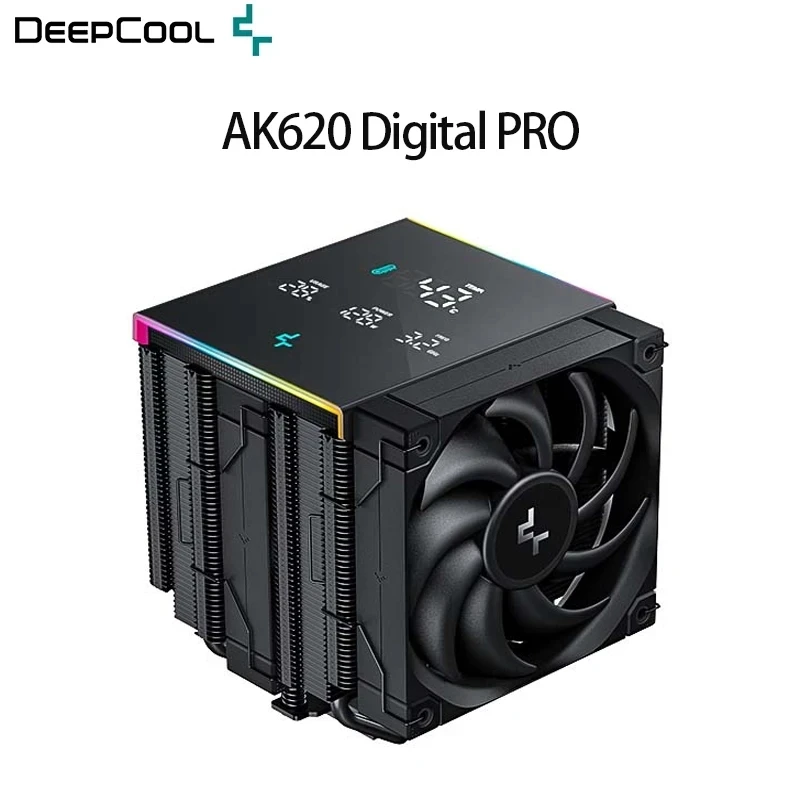 

Deepcool AK620 Digital PRO 6 Heat Pipes CPU Cooler TDP 260W CPU Air Cooler For LGA2066 2011 V3 1700 1200 1151 1150 1155 AM5 AM4