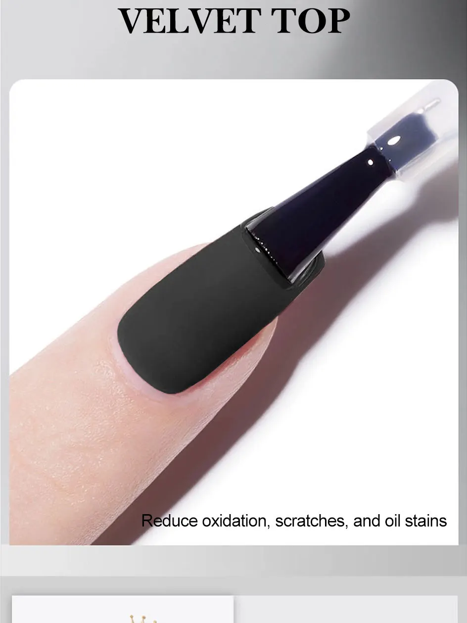 10ML Matte Top Coat Gel Polish Matte Funktion Gel Semi-Permanent Sealer Lack Soak Off UV LED Nail art Funktionelle Gel Liefert – Detail 6