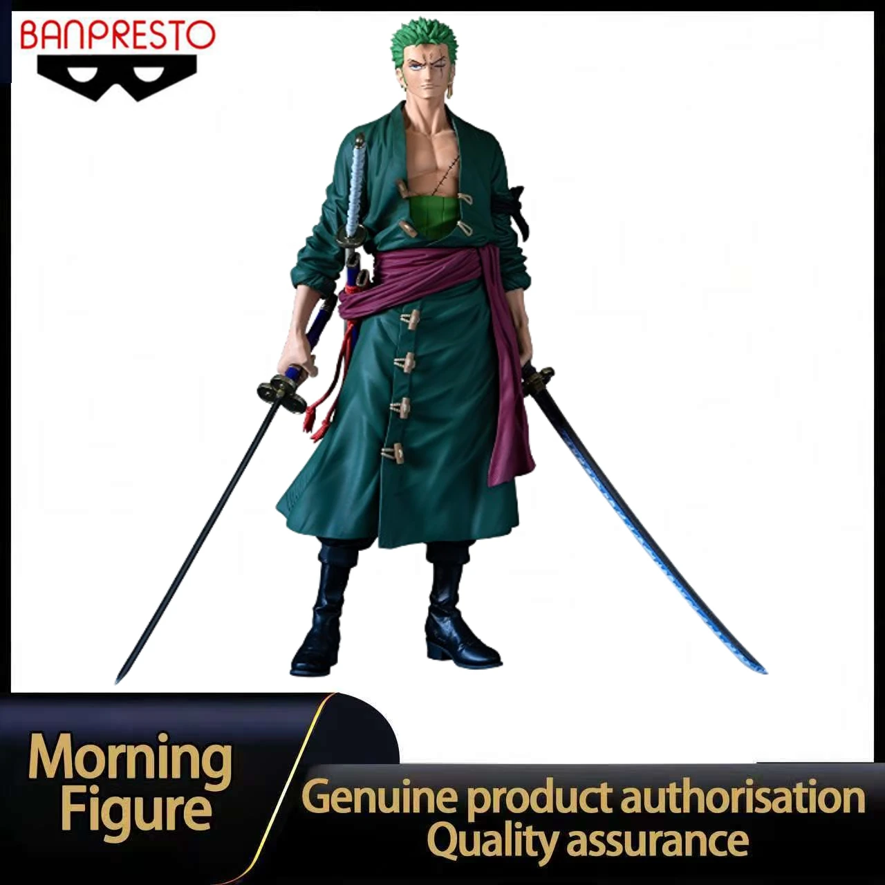 

In Stock BANPRESTO BANPRE KUJI ONE PIECE Roronoa Zoro Animation Color Scheme B 1/8 Scale Figure Toy Model Collection