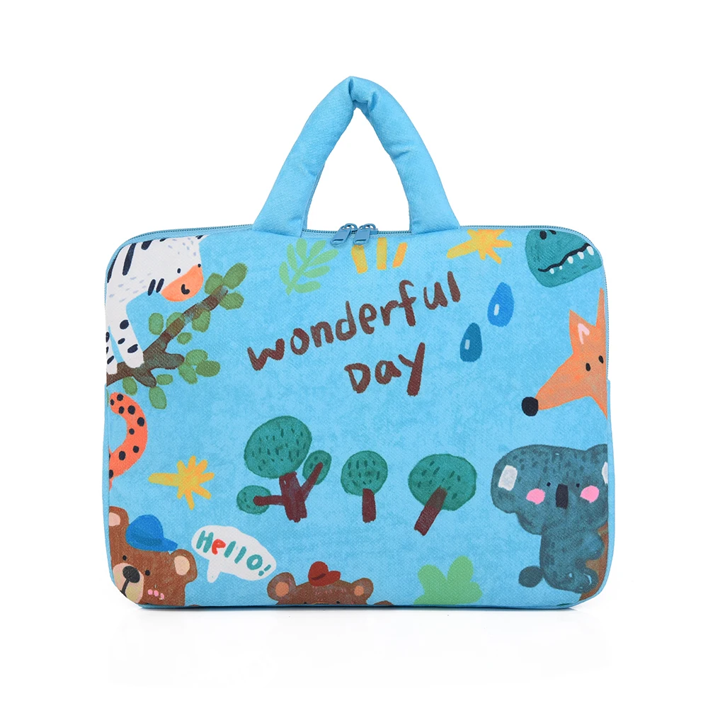 Bolsa para ordenador portátil con ilustración de dibujos animados para Ipad Air6 pro 11 12,9 13 Macbook Air pro 13,3 13,6 Dell Huawei Samsung bolso de 14 pulgadas