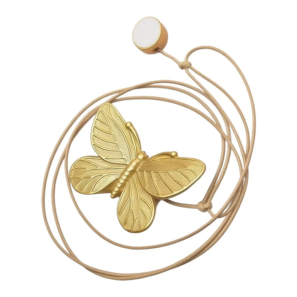 2pcs Butterfly Magnetic Curtain Tiebacks Decorative Holdback Clips For Home Window Drapes No Drill Installation For Living Room