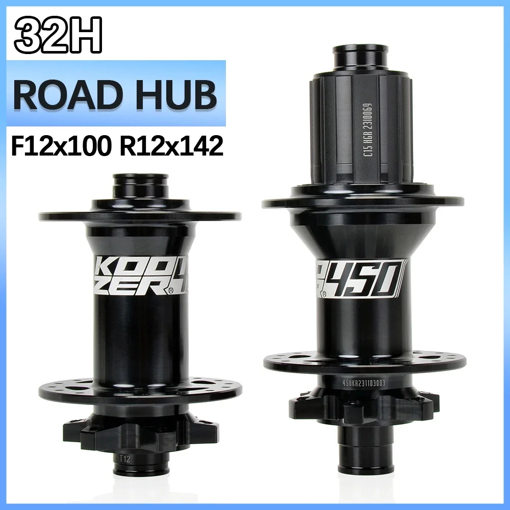 Koozer 450 Rear Hub 12x142 Thru Axle 12x100 Front Hub Cube K7 32 Holes HGR XDR MSR Gravel Road Bike 32h Bicycle Hubs Parts