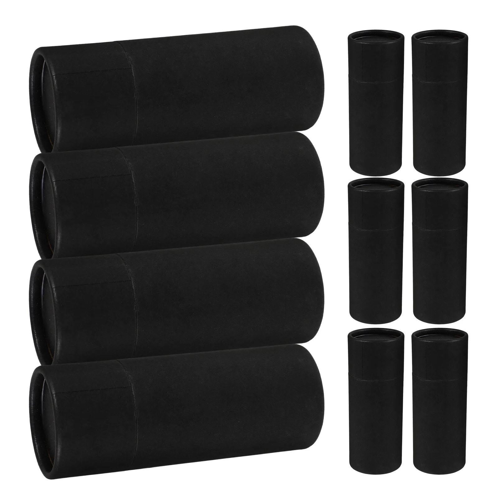 

10pcs Black 30ml Essential Oil Bottle Paper Boxes Cylinder Jars Storage Canisters Household Gift Boxes