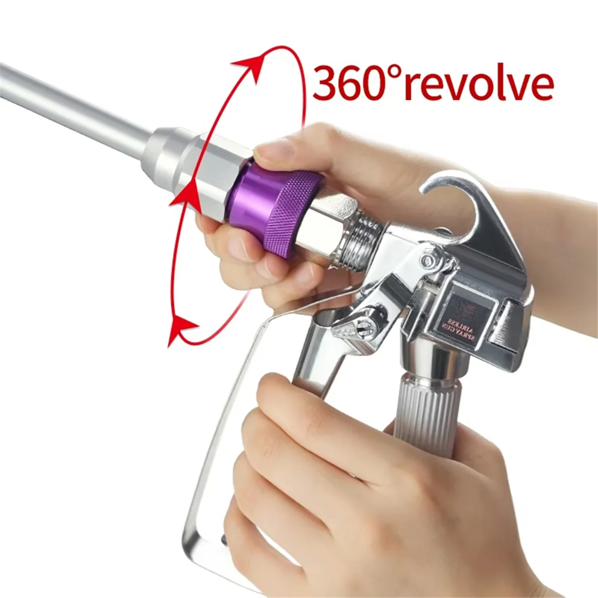 AA98 Airless Paint Spraying Fan Pivot Rotary Joint 360° Rotation ,Airless Sprays Accessory Pivoting Swivel Connector