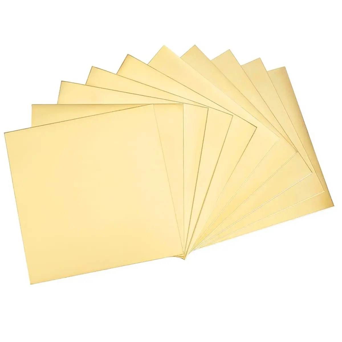 10pcs Brass Sheets 3.94x3.94 Inches for Jewelry Making and Craft Projects for Engraving, DIY Crafts, Jewelry Making