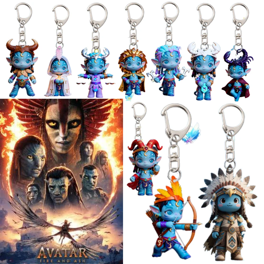 

Avatar 3 Fire&Ashes Disney Jake Sully Neytiri Keychain Hanging Schoolbag Decoration For Kids Gift The World's First 3D Movie