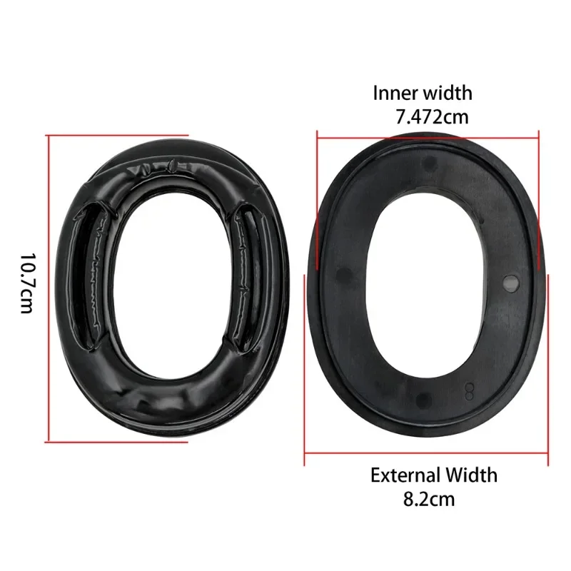 Tactical Headset Adapter Gel Ear Pad for 3M Peltor Sport TACTICAL Hearing Protection Tactical Hunting Shooting Headset