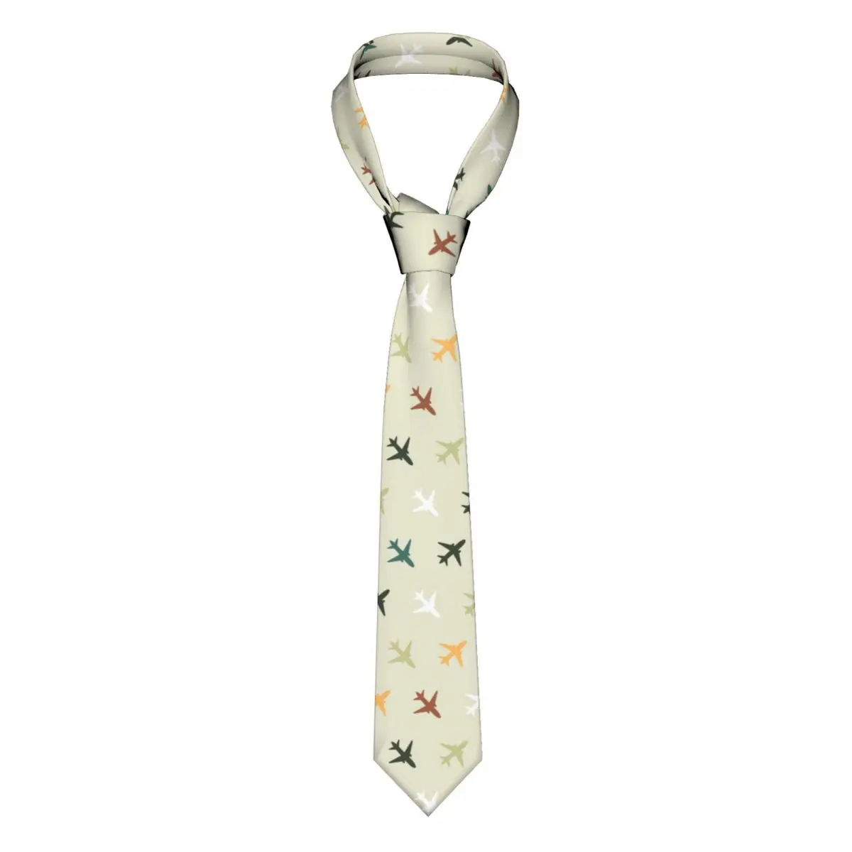 

Mens Tie Classic Skinny Colorful Planes Neckties Narrow Collar Slim Casual Tie Accessories Gift