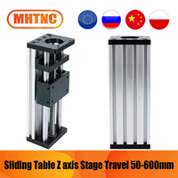 CNC Sliding Table Z axis stage travel 50-600mm 12mm optical axis SFU1204/SFU1605/SFU1610 ball screw Linear Actuator Bundle Kit