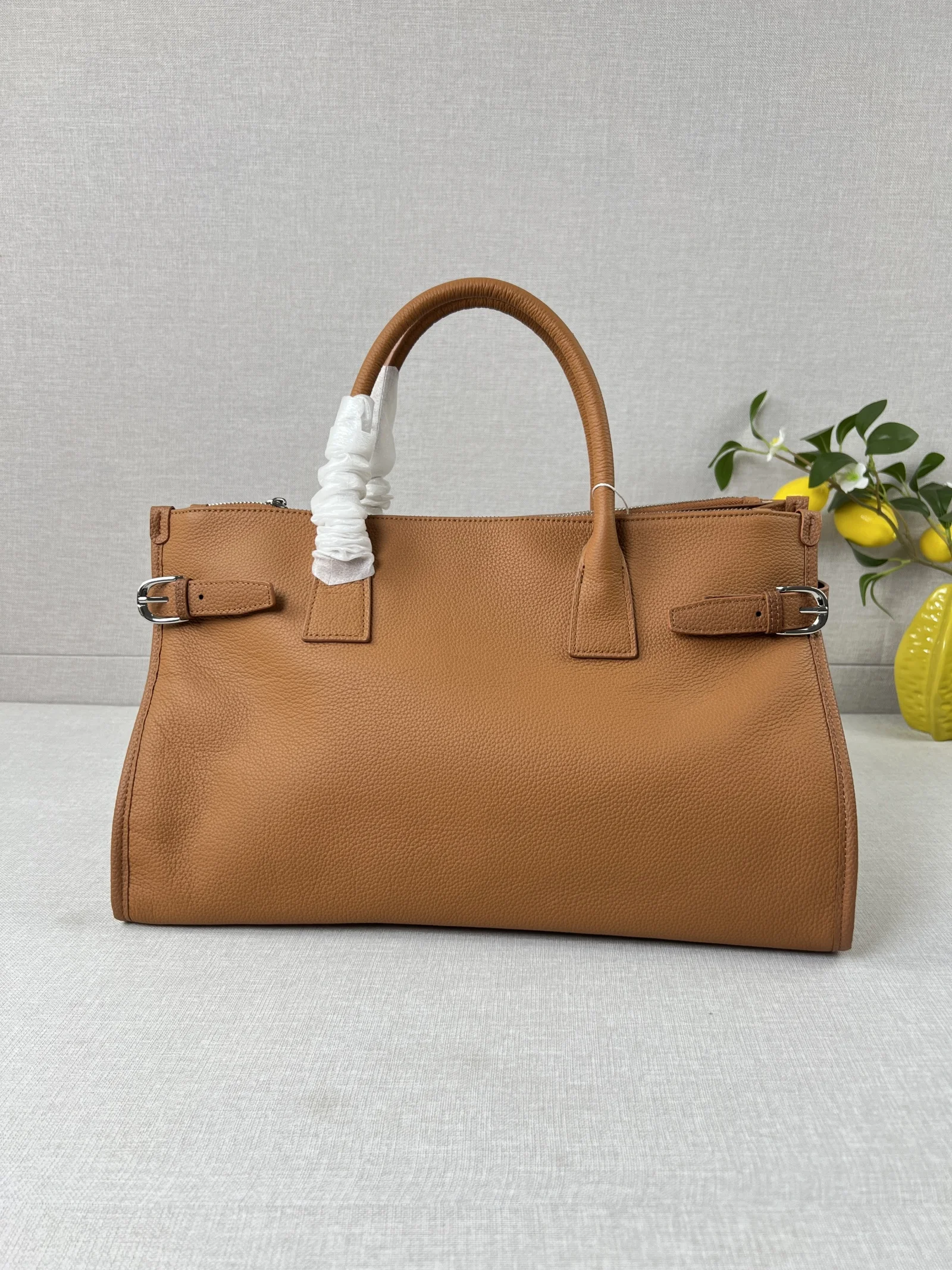 

Top Layer Cowhide Leather Tote Bag Large Capaci Commuter Crossbody Bag Women Casual Simple Faion Handbag oulder Bag