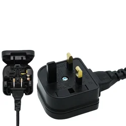 US to UK plug adapter box type round two pins  convert to 3 pins conversion electric power plug Shaver plug with fused 13A