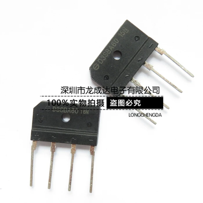 

30pcs original new D3SBA60 D3SB60 bridge reactor 3A 600V row bridge flat bridge/rectifier