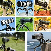 Black Mini Octopus Tripod Stand Camera Mobile Phone Tripods Desktop Stand for GoPro Hero 7 6 5 Action Cam Holder