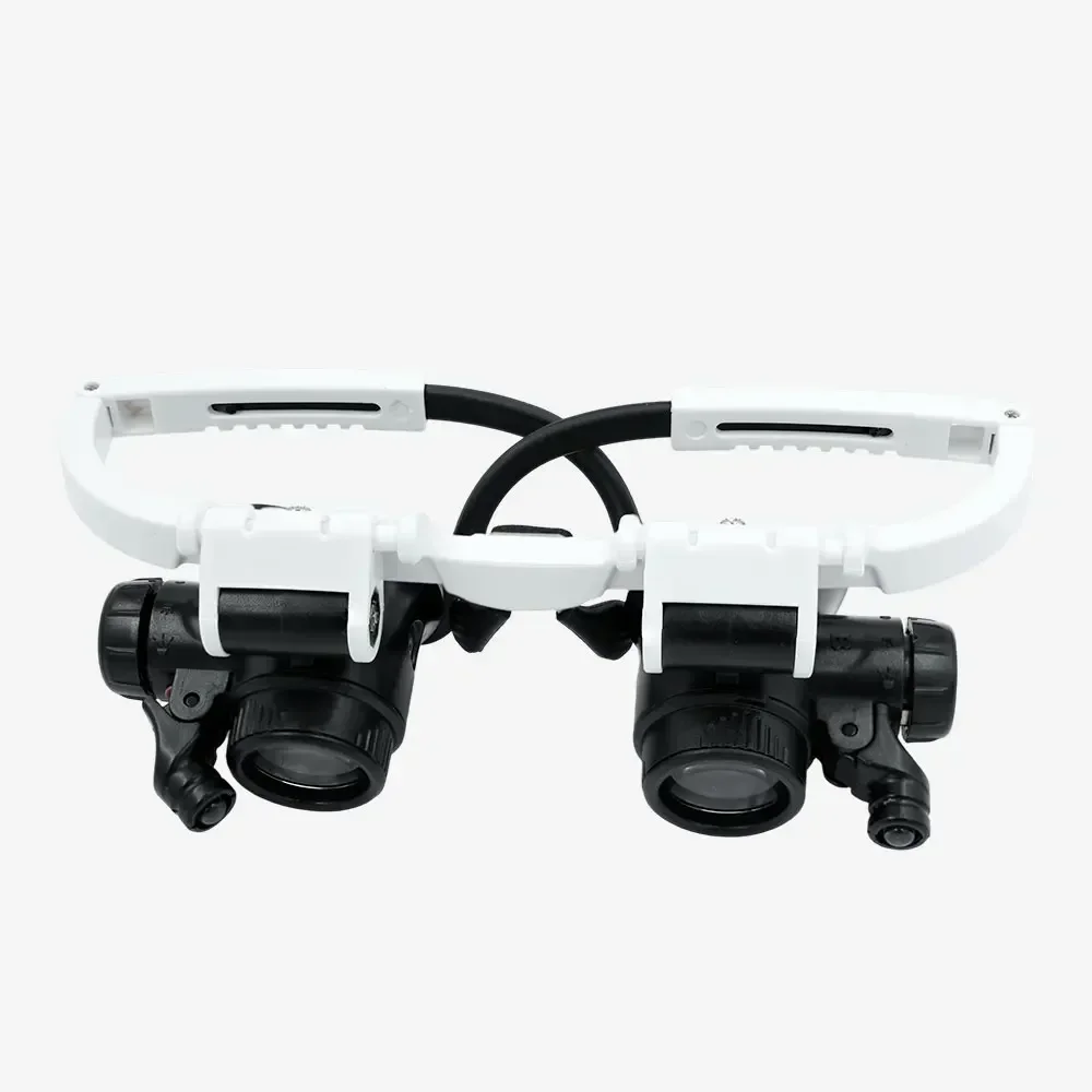 LED-Kopfvergrößerungsglas mit verstellbarem Kopfband, Lupenlinse, Vergrößerungsbrille, 23X, 15X, 8X, 2X, für Uhren- und Schmuckreparaturen. – Detail 10