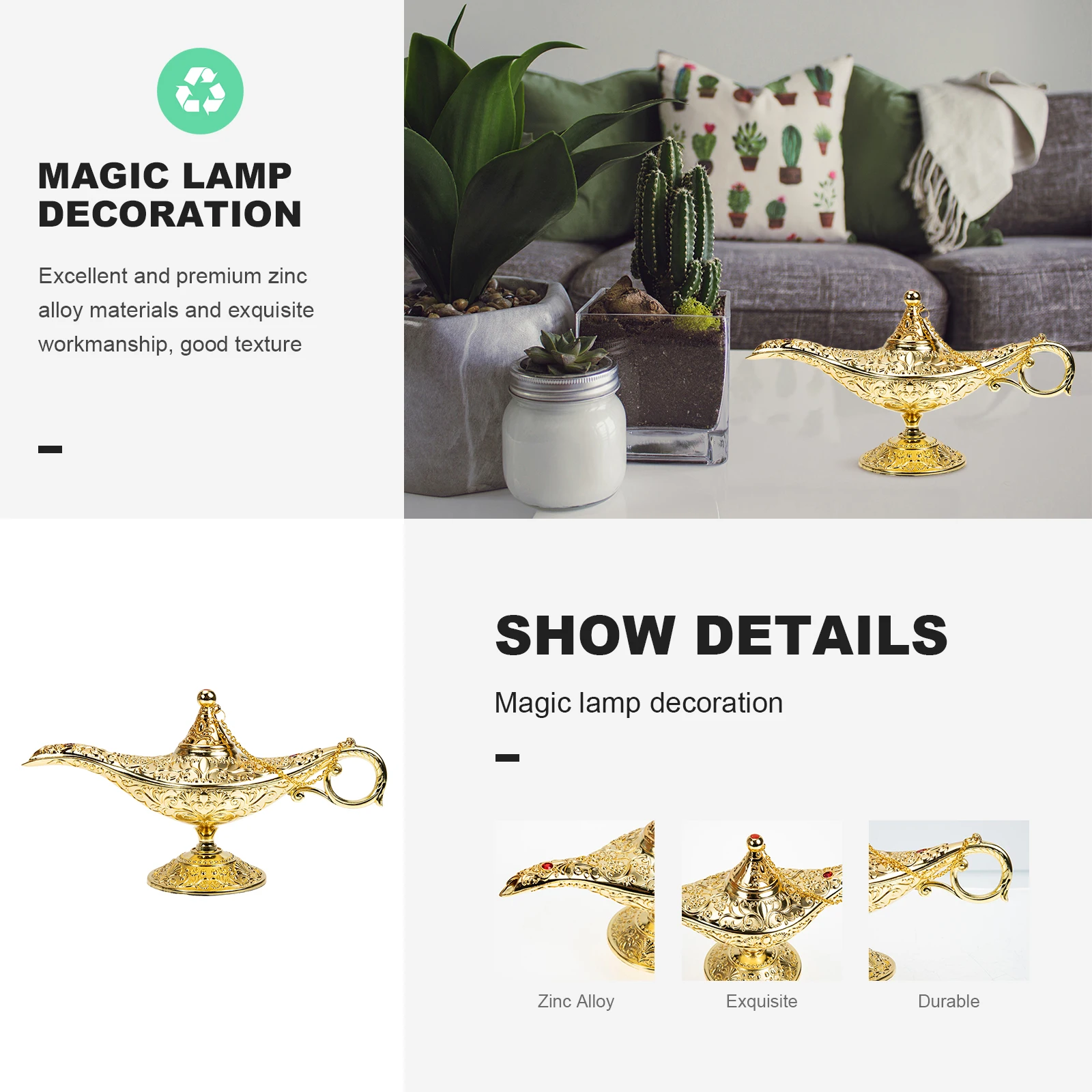 

's Lamp Zinc Alloy 'S Lamp Adornment Desktop nament Retro Style Home Desk Decorative Home Desk Decor Piece