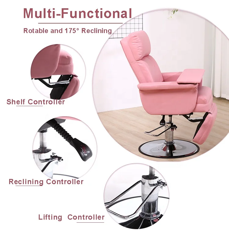 Hydraulic reclining chair for Beauty Salons nail chair eyelash extension bed