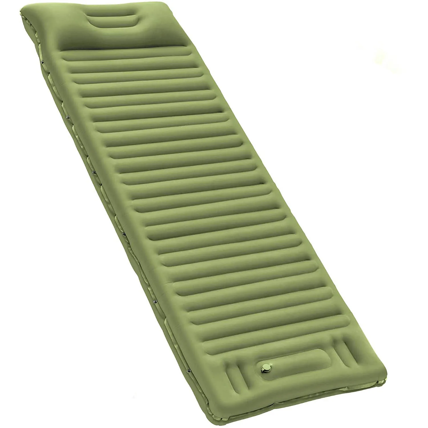 New Arrival Single Person Ultralight 192*68*8CM Camping Picnic Inflatable Mat Air Bed Cushion With Built-in Foot Pump