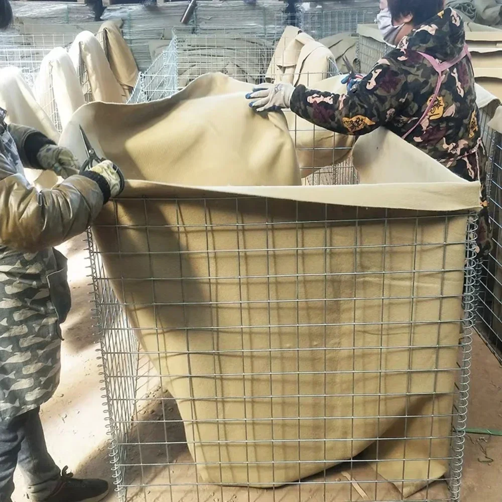 

Custom Size Sandbox Galvanized Fortress Barrier Low For Defensive Emergency Cover Blast Wall