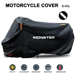 Motorcycle Cover Waterproof Outdoor All Season Dustproof UV Protective Moto Scooter Rain Cover for Ducati  Monster 696 796 821