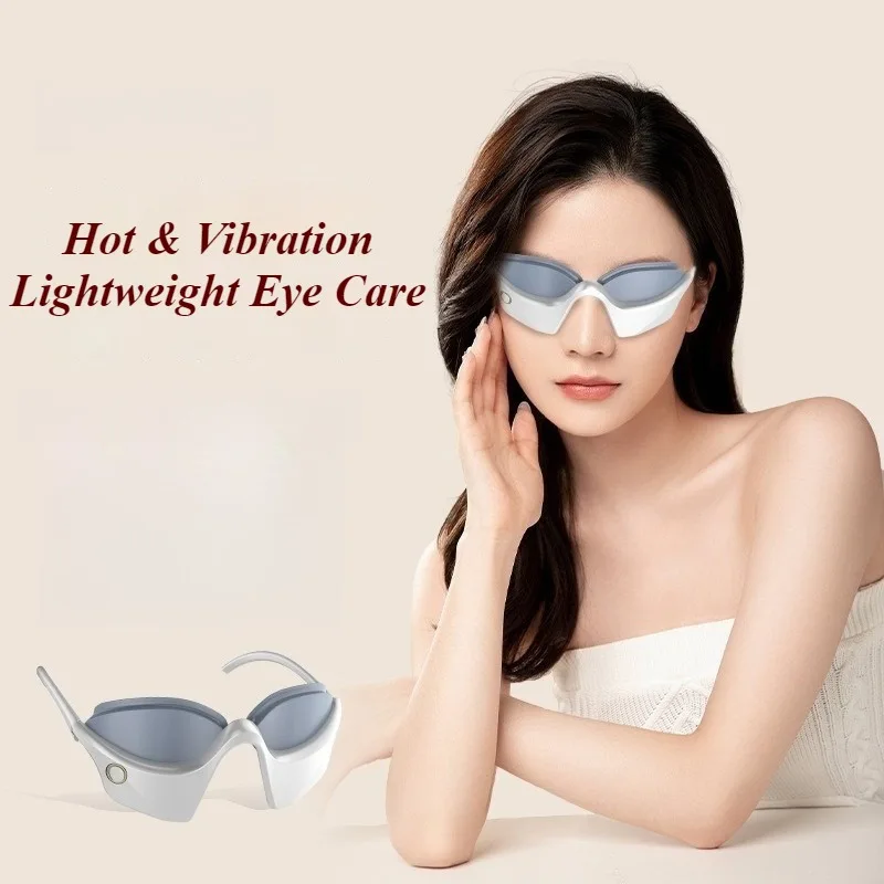 Przenośny masażer do oczu, ładowalny masażer oczu z funkcją ciepła, urządzenie do masażu oczu, wibrator, masażery na cienie pod oczami