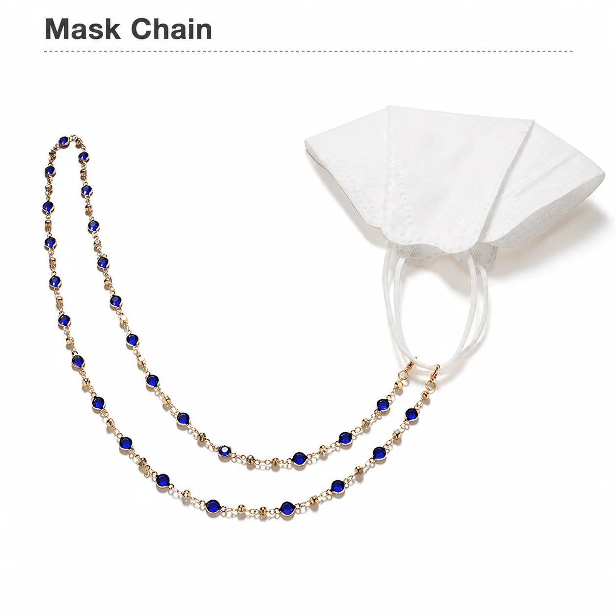 Zircon Colorful Crystal Glasses Chain Rhinestone Anti-Lost Sunglasses Chains Neck Strap Beads Eyeglass Chain Holder