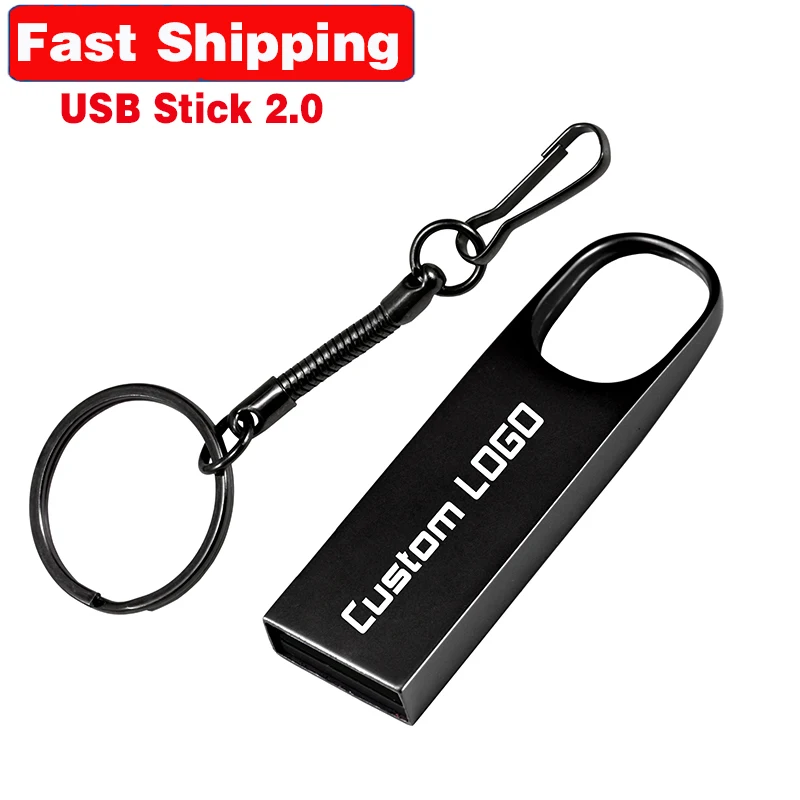 

Fast Shipping 2.0 USB Flash Drive 64GB Pendrive 32GB Free Custom LOGO Flash Disk 16GB U Disk External Storage Memory Stick