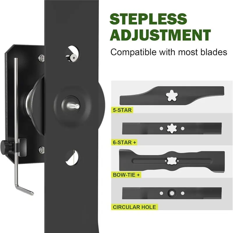 For Adjustable Blade Holder With Magnetic Lawn Mower Blade Balancer, Wall Mounted High Precision Tool New