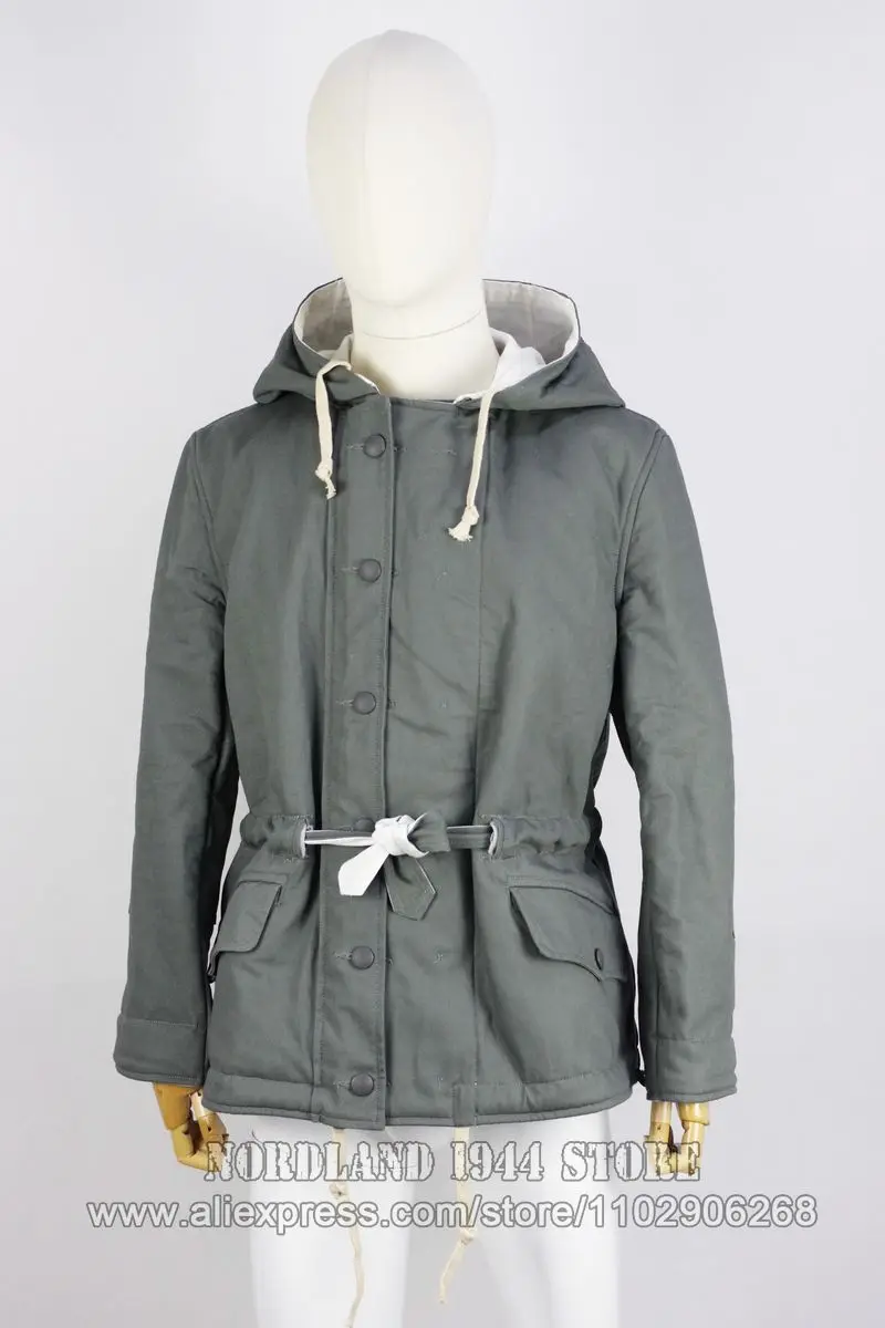 Riproduzione Cosplay Topo tedesco Parka invernale reversibile grigio Nordland 1944