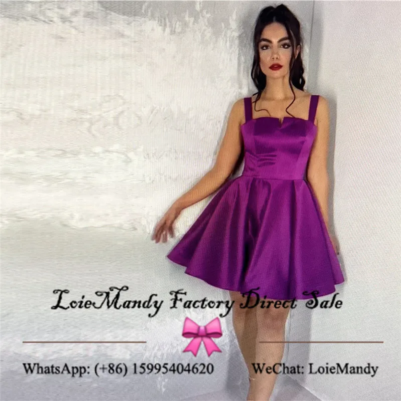 Elegante vestido curto de formatura sem encosto feminino, cetim luxuoso, vestidos de festa, vestido curto tamanho grande formal