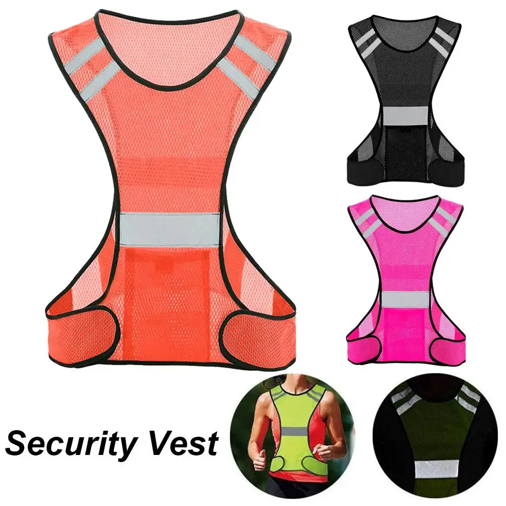 Reflectorized Vest Night Running Fitness Guide Reflective Clothing Reflective Emergency Guidance Clothing Cycling Safety Ve M3F1