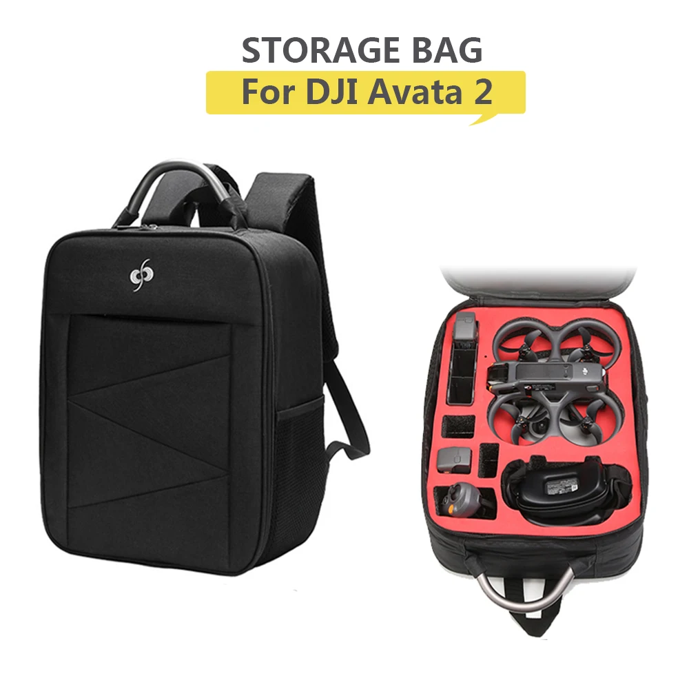 dji-avata-2用バックパック-モーションフライモアコンボバッグ-ゴーグル3-大型収納バッグ-キャリングケース-dji-avata-2ドローンアクセサリー用