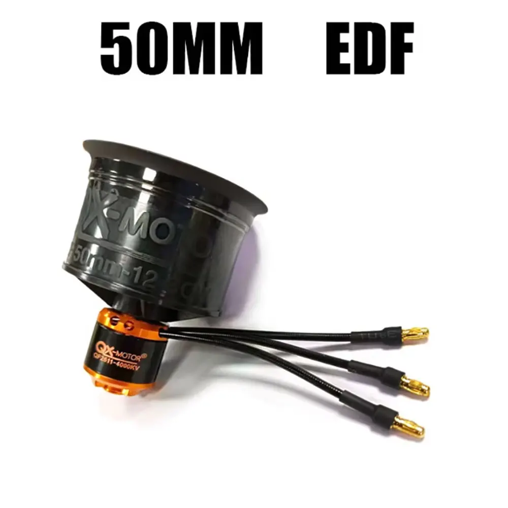 

QX-MOTOR QF2611 50-мм система вентиляторной турбины EDF - 12-лопастной CW/CCW 3300KV-5000KV 3S-4S для радиоуправляемых FPV дронов и самолетов
