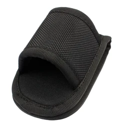 R6FE Open Top Compact Light Holders, Heavy Duty Belt Nylon Weave Flashlight Pouch Holster, Fits Standard D Cell Flashlight