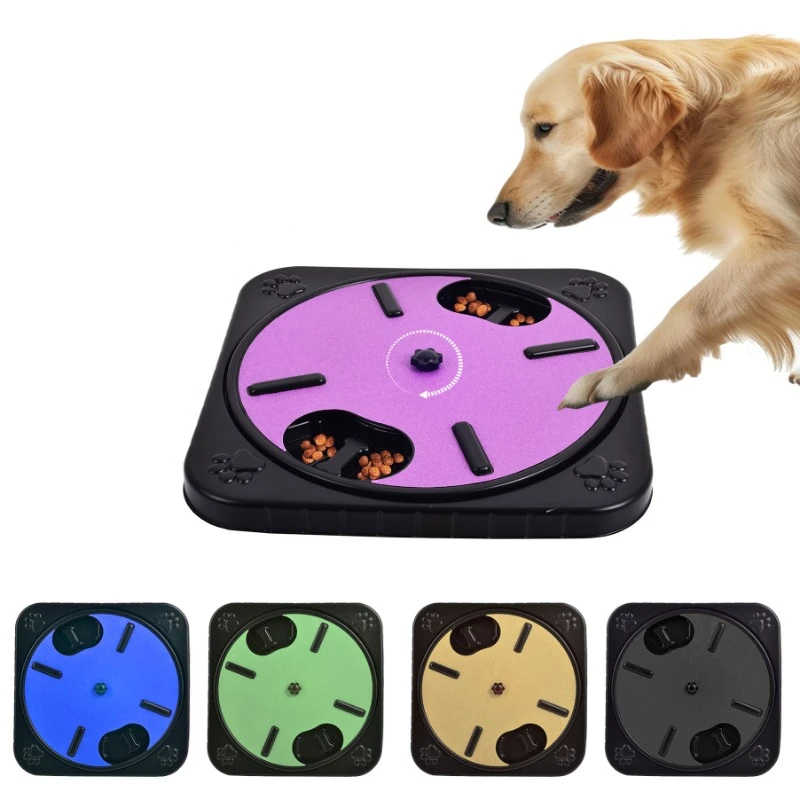 

Dog Puzzle Toys Slow Feeder Interactive Increase Puppy IQ Food Dispenser Slowly Eating NonSlip Bowl Pet Cat Dogs Training Game