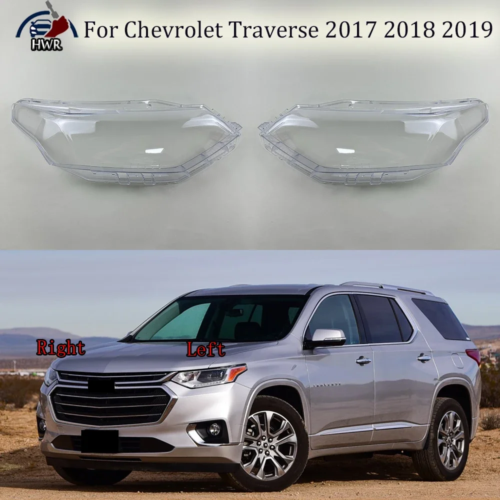

For Chevrolet Traverse 2017 2018 2019 Car Accessories Headlight Cover Transparent Lampshade Lamp Lens Headlamp Shell Plexiglass