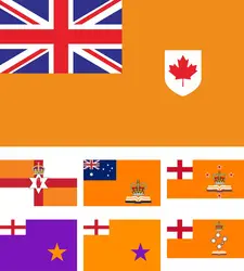 Grand Orange Lodge of Australia New Zealand Flagge Orange Order Canada-Ulster Protestants 3x5ft Crown Banner Fahne Banner