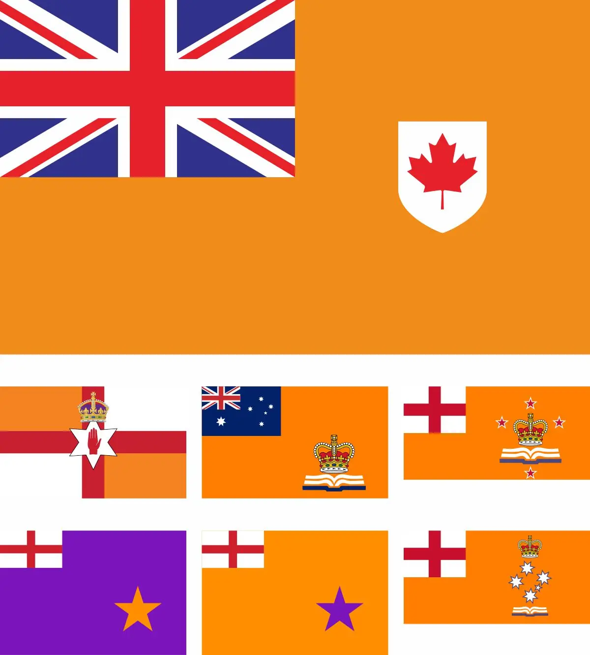 Grand Orange Lodge of Australia New Zealand Flagge Orange Order Canada-Ulster Protestants 3x5ft Crown Banner Fahne Banner