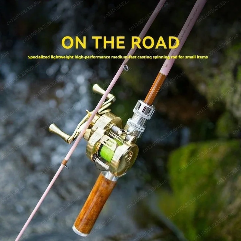 UL Soft‑Action Micro Lure Rod, Sensitive Ultra‑Light Portable Freshwater Stream Fishing Rod for Small‑Bait Angling