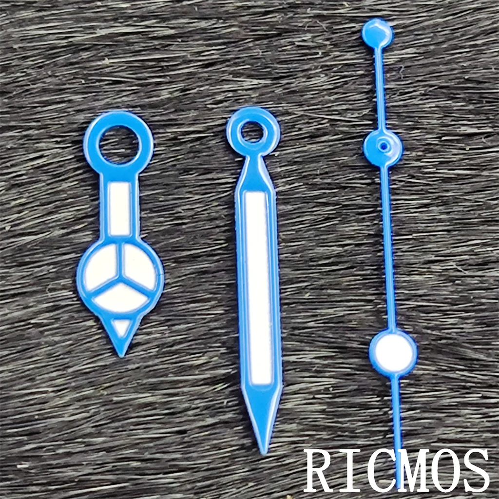 NH35 Watch Hands BLUE color Green Luminous hands Fit NH35 NH36 Miyota 8215 DG 2813 ETA 2824 2836 Movement Replacement Parts