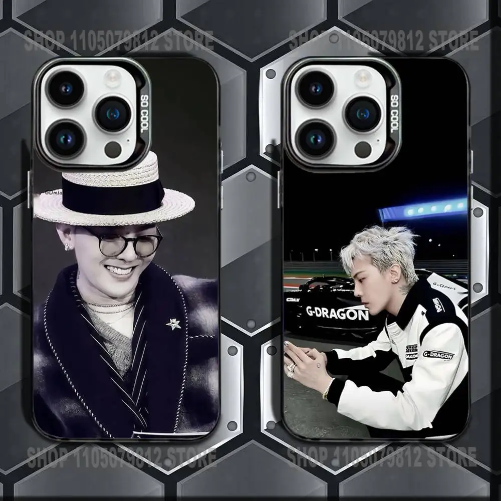 

G-D Singer G-Dragon-S Phone Case For iPhone 16,15,14,13,12,11,Mini,Pro,E,MAX Black Candy Matte Shockproof Cover