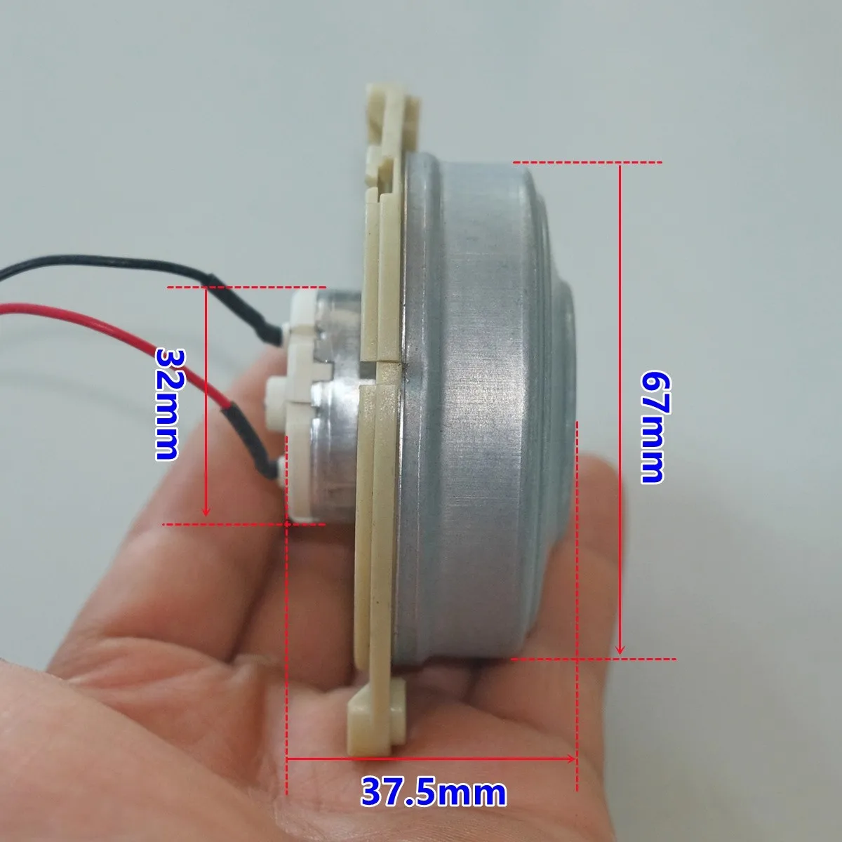 Wentylator próżniowy z wirnikiem ze stopu aluminium 57 mm, 11400 obr./min, DC5-14.4V