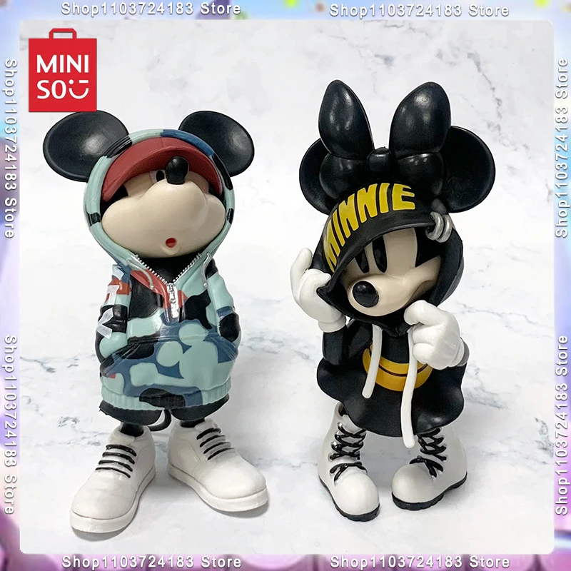 

MINISO Disney Микки Минни экшн-фигурка волшебный шторм модная коллекция ПВХ Модель Коллекционная декоративная кукла детский подарок